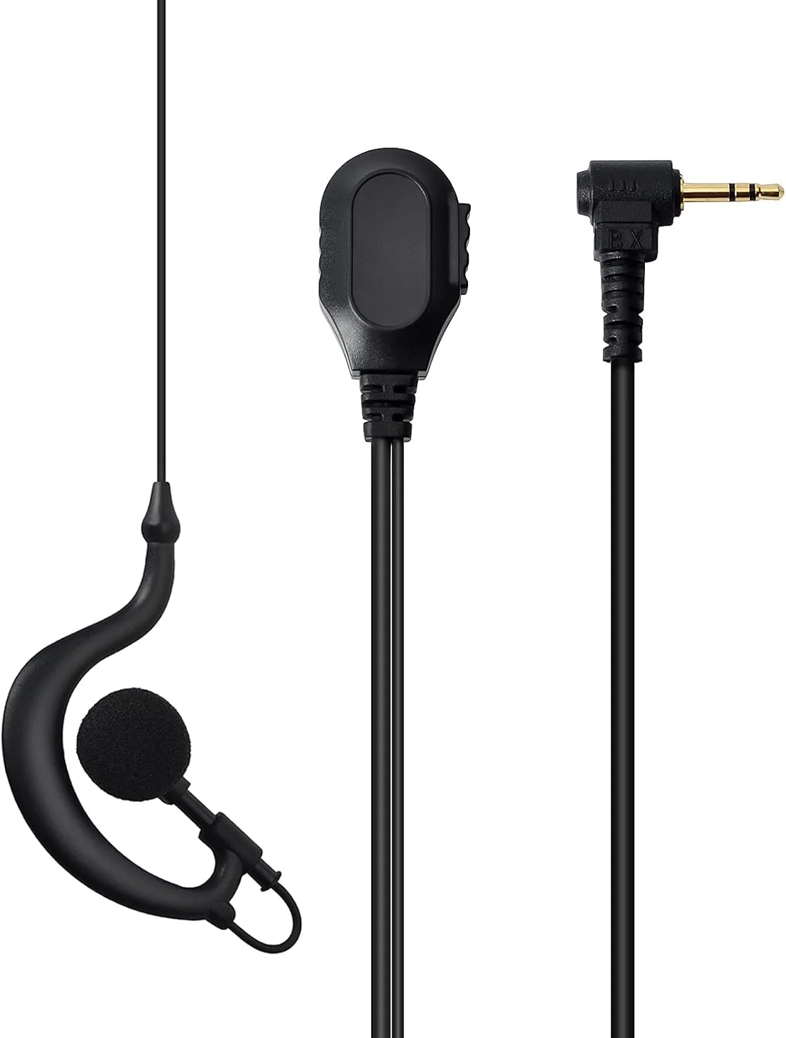 هندزفری واکی تاکی 2.5 میلی متری HYS با میکروفون مدل G سازگار با موتورولا TLKR Talkabout T62, T80, XT180, T82 Extreme رادیو دو طرفه (2 عدد)