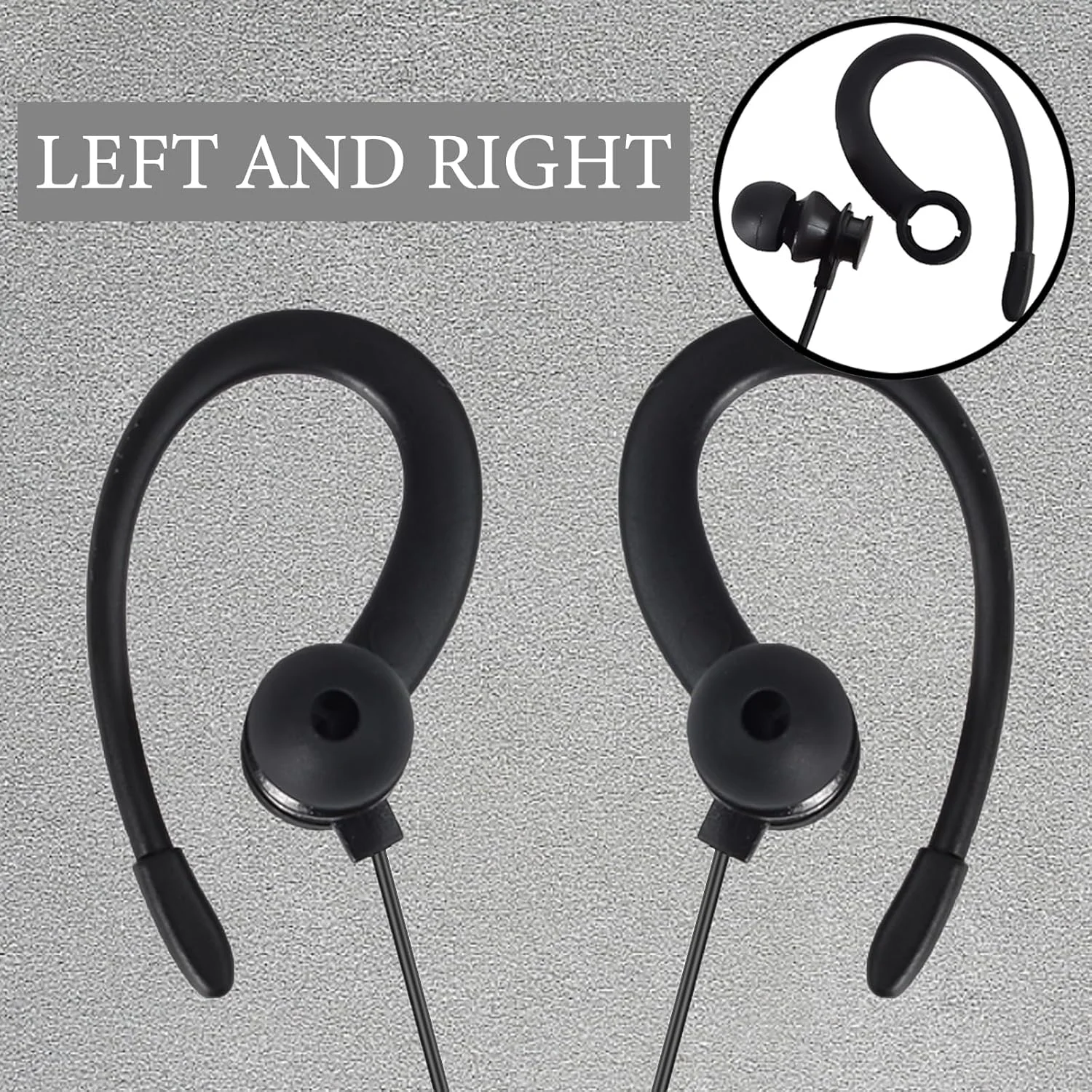 هندزفری تک گوشی HYS سازگار با موتورولا TLKR-T60 T61 T62 T80 T81 T82 T-92 H2O T80 Extreme T82 Extreme، هدست PTT با میکروفون (5 عدد)