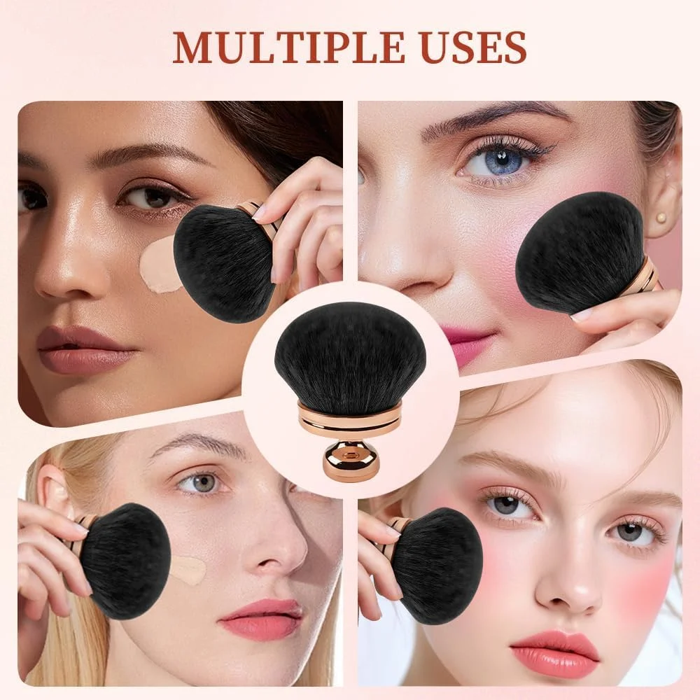 براش آرایشی بزرگ بدنه برای برنزه کردن، براش کابوکی با سر پهن 3 اینچی برای ترکیب برنزرها، اپلیکاتور برنزه کننده خودکار، استفاده از برنزه فوری برای آرایش بی عیب و نقص (طلایی) براش آرایشی بزرگ بدنه برای برنزه کردن، براش کابوکی با سر پهن 3 اینچی برای ترکیب برنزرها، اپلیکاتور برنزه کننده خودکار، استفاده از برنزه فوری برای آرایش بی عیب و نقص (طلایی)
