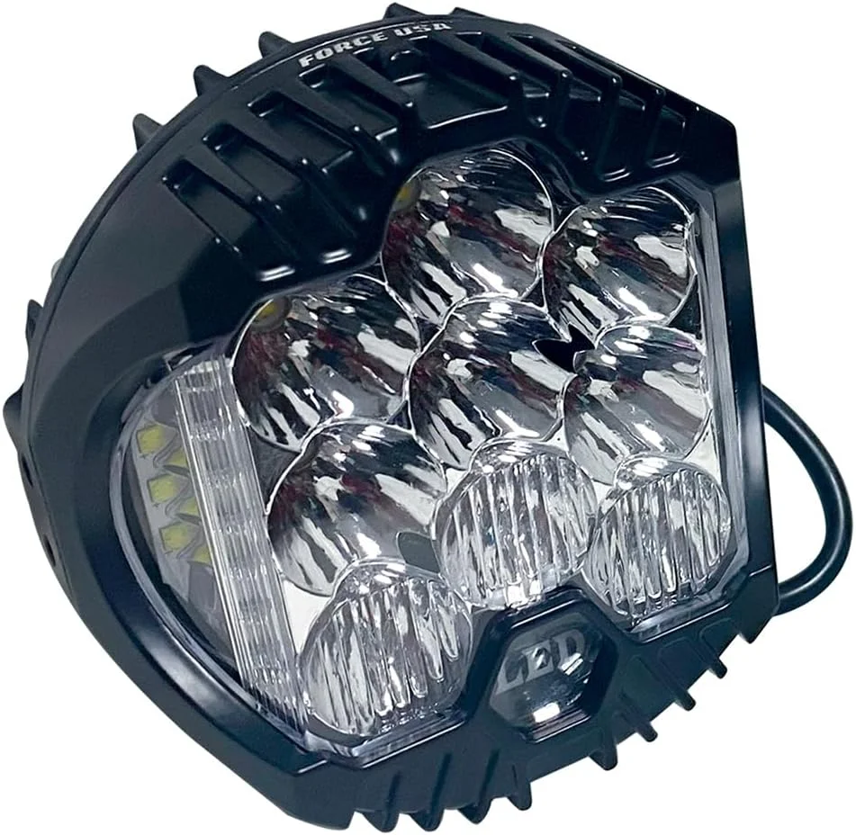 چراغ کمپینگ گرد ال ای دی FORCE USA - چراغی جمع و جور، بادوام و چند منظوره برای کمپینگ، آفرود، تعمیرات خودرو و مواقع اضطراری با عملکرد طولانی مدت