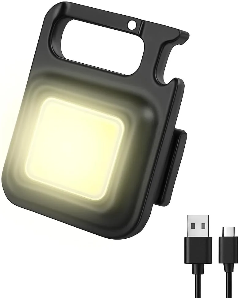 چراغ اضطراری کوچک قابل حمل و شارژی Fitto - چراغ LED کم مصرف و جمع و جور برای قطع برق، کمپینگ، مسافرت و استفاده در فضای باز - عمر باتری طولانی، طراحی سبک و راحت