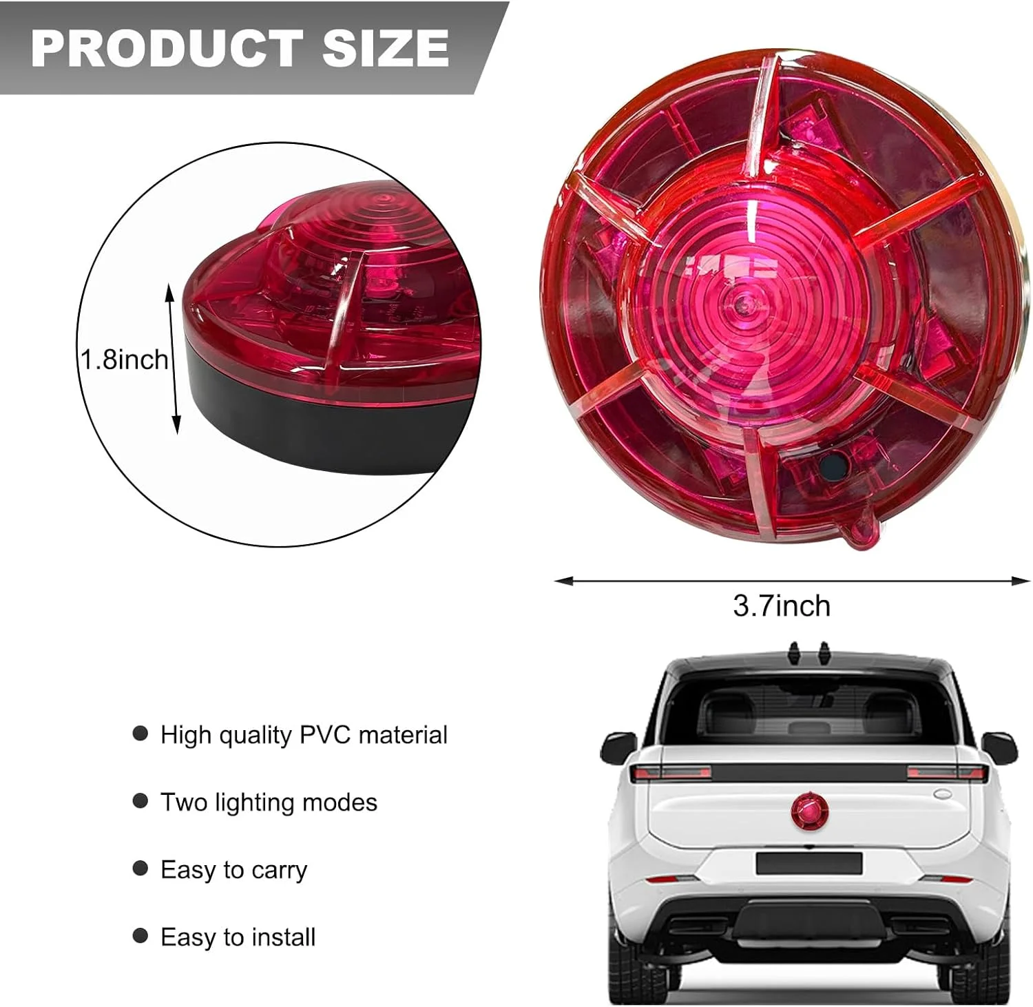 چراغ های هشدار LED مدل DXNQ با پایه مغناطیسی، چراغ های بارق ایمنی کنار جاده ای LED روشن، چراغ های اضطراری چشمک زن، لوازم جانبی خودرو (قرمز) چراغ های هشدار LED مدل DXNQ با پایه مغناطیسی، چراغ های بارق ایمنی کنار جاده ای LED روشن، چراغ های اضطراری چشمک زن، لوازم جانبی خودرو (قرمز)