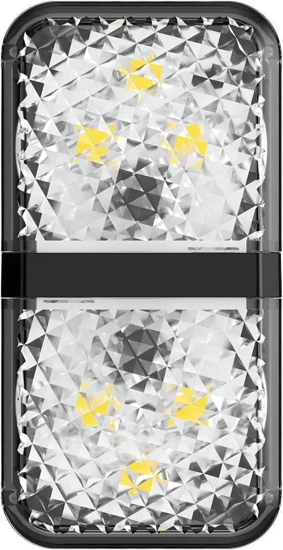 چراغ هشدار LED درب خودرو بیسوس، چراغ ایمنی، چراغ های بارق ضد آب برای جلوگیری از برخورد از عقب، سفید (2 عدد)