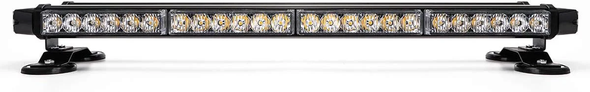 چراغ خطر ال ای دی 54 تایی دو رنگ قرمز و آبی CUMART به طول 26.5 اینچ مناسب ماشین های پلیس، آتش نشانی، آمبولانس، ماشین های امدادی و خودروهای شخصی، دارای حالت های فلاشر و هشدار، دارای پایه مغناطیسی