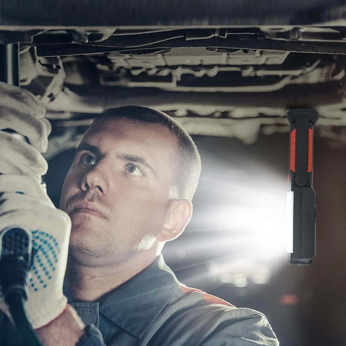 چراغ کار قابل شارژ HEDAQI، چراغ قوه LED مغناطیسی چند منظوره قابل حمل با قلاب آویز، چراغ قوه کار ضد آب برای تعمیر خودرو، خاموشی منزل و مواقع اضطراری (قرمز) چراغ کار قابل شارژ HEDAQI، چراغ قوه LED مغناطیسی چند منظوره قابل حمل با قلاب آویز، چراغ قوه کار ضد آب برای تعمیر خودرو، خاموشی منزل و مواقع اضطراری (قرمز)