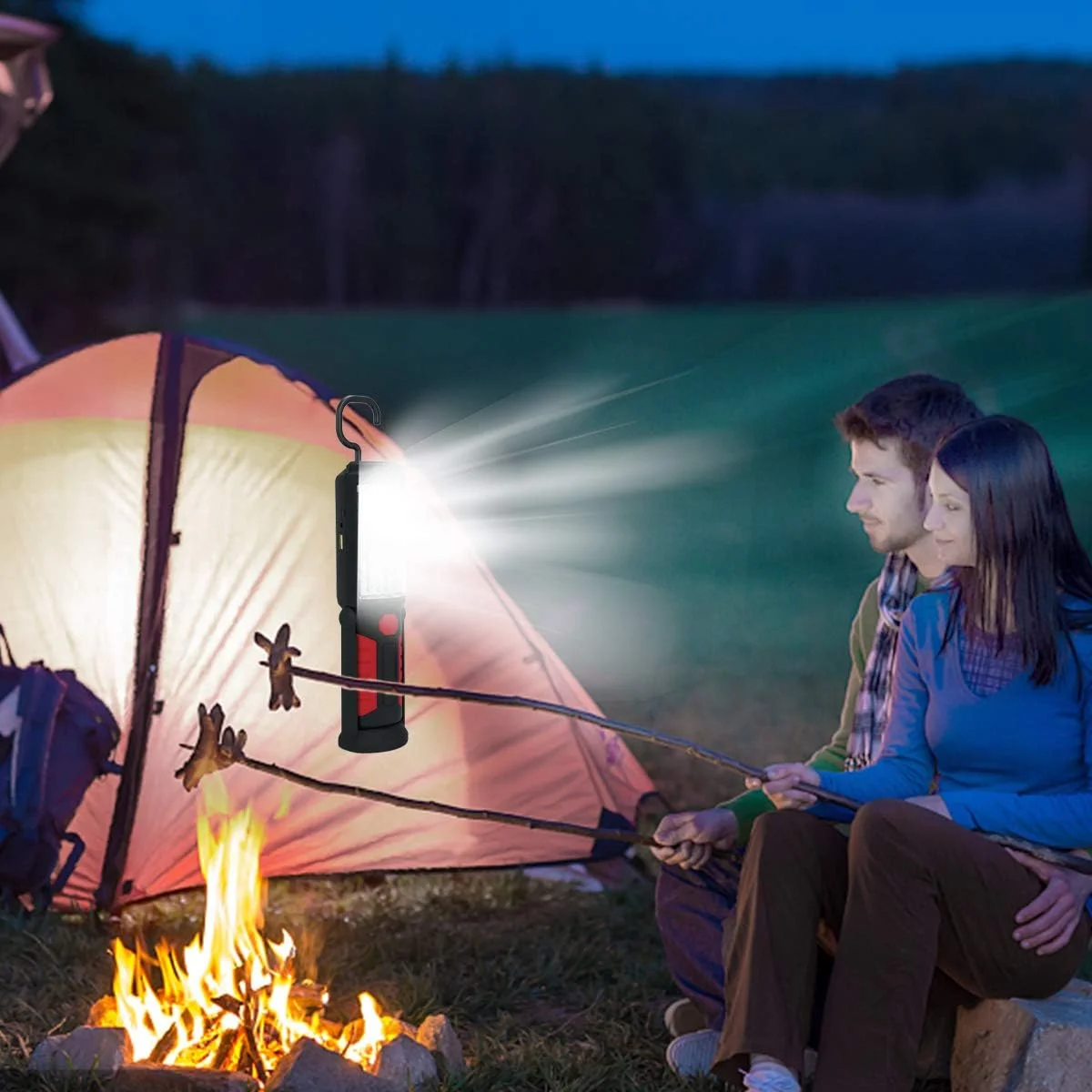 چراغ کار قابل شارژ HEDAQI، چراغ قوه LED مغناطیسی چند منظوره قابل حمل با قلاب آویز، چراغ قوه کار ضد آب برای تعمیر خودرو، خاموشی منزل و مواقع اضطراری (قرمز) چراغ کار قابل شارژ HEDAQI، چراغ قوه LED مغناطیسی چند منظوره قابل حمل با قلاب آویز، چراغ قوه کار ضد آب برای تعمیر خودرو، خاموشی منزل و مواقع اضطراری (قرمز)