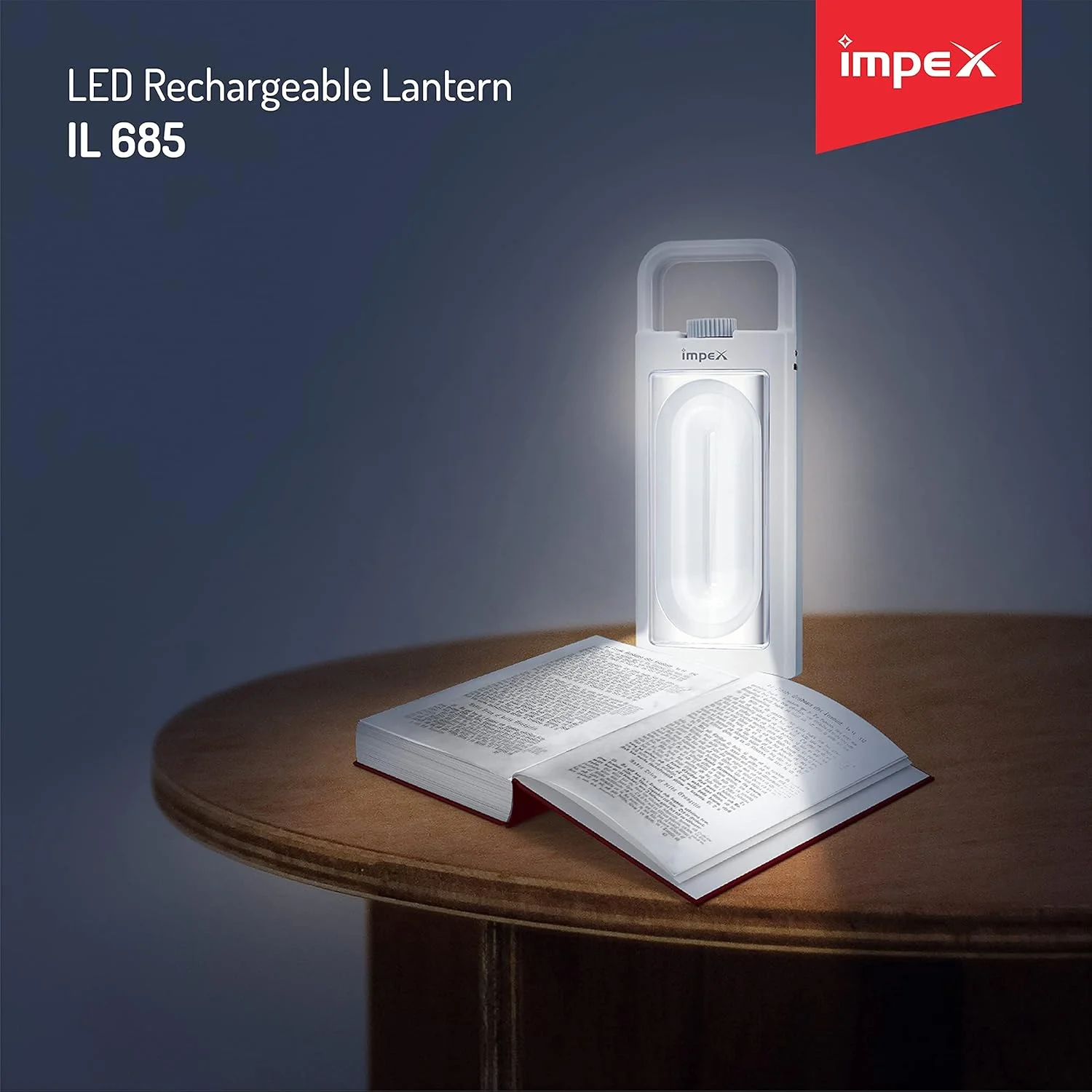 چراغ اضطراری LED شارژی ایمپکس مدل IL 685B با ظرفیت 1200 میلی آمپر ساعت، توان 5.2 وات، دارای عملکرد اضطراری/LED با نوردهی بالا/دستگیره فضایی، سفید چراغ اضطراری LED شارژی ایمپکس مدل IL 685B با ظرفیت 1200 میلی آمپر ساعت، توان 5.2 وات، دارای عملکرد اضطراری/LED با نوردهی بالا/دستگیره فضایی، سفید