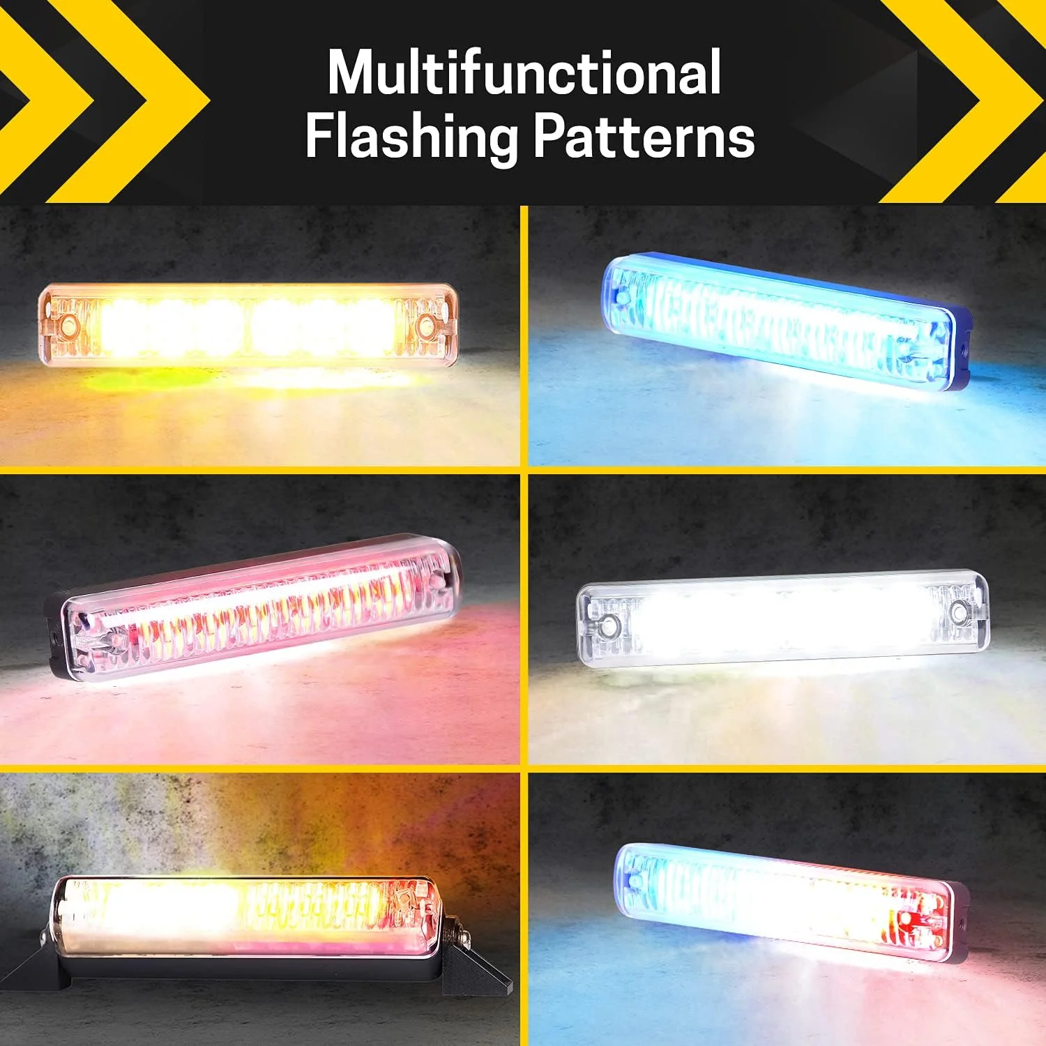 چراغ های اضطراری تک شاخ برای وسایل نقلیه - WA01 (کهربایی/آبی/قرمز/سفید) (کهربایی، 6 ال ای دی) چراغ های اضطراری تک شاخ برای وسایل نقلیه - WA01 (کهربایی/آبی/قرمز/سفید) (کهربایی، 6 ال ای دی)