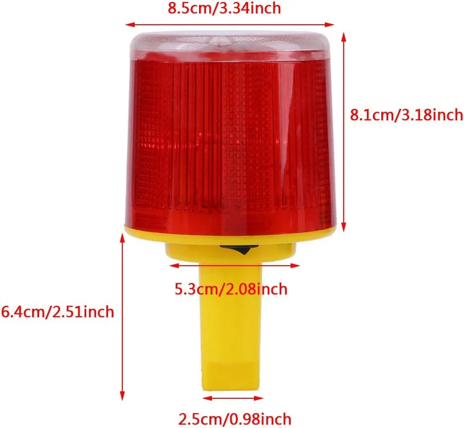 چراغ هشدار اضطراری خورشیدی LED Spacnana، چراغ چشمک زن برای ترافیک جاده ای و قایق، ایمنی ضد آب با برد دید u، 1 عدد چراغ هشدار اضطراری خورشیدی LED Spacnana، چراغ چشمک زن برای ترافیک جاده ای و قایق، ایمنی ضد آب با برد دید u، 1 عدد