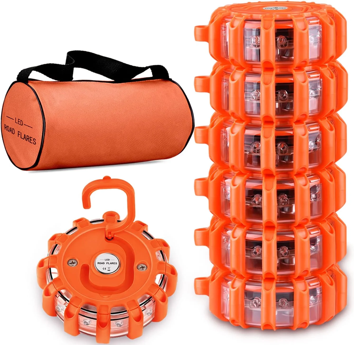 چراغ های خطر جاده ای LED توبفیت، بسته 6 عددی، چراغ های اضطراری، دیسک چراغ هشدار چشمک زن ایمنی کنار جاده با پایه مغناطیسی و قلاب برای ماشین، کامیون، قایق | 9 حالت چشمک زن (باتری شامل نمی شود) (6) چراغ های خطر جاده ای LED توبفیت، بسته 6 عددی، چراغ های اضطراری، دیسک چراغ هشدار چشمک زن ایمنی کنار جاده با پایه مغناطیسی و قلاب برای ماشین، کامیون، قایق | 9 حالت چشمک زن (باتری شامل نمی شود) (6)