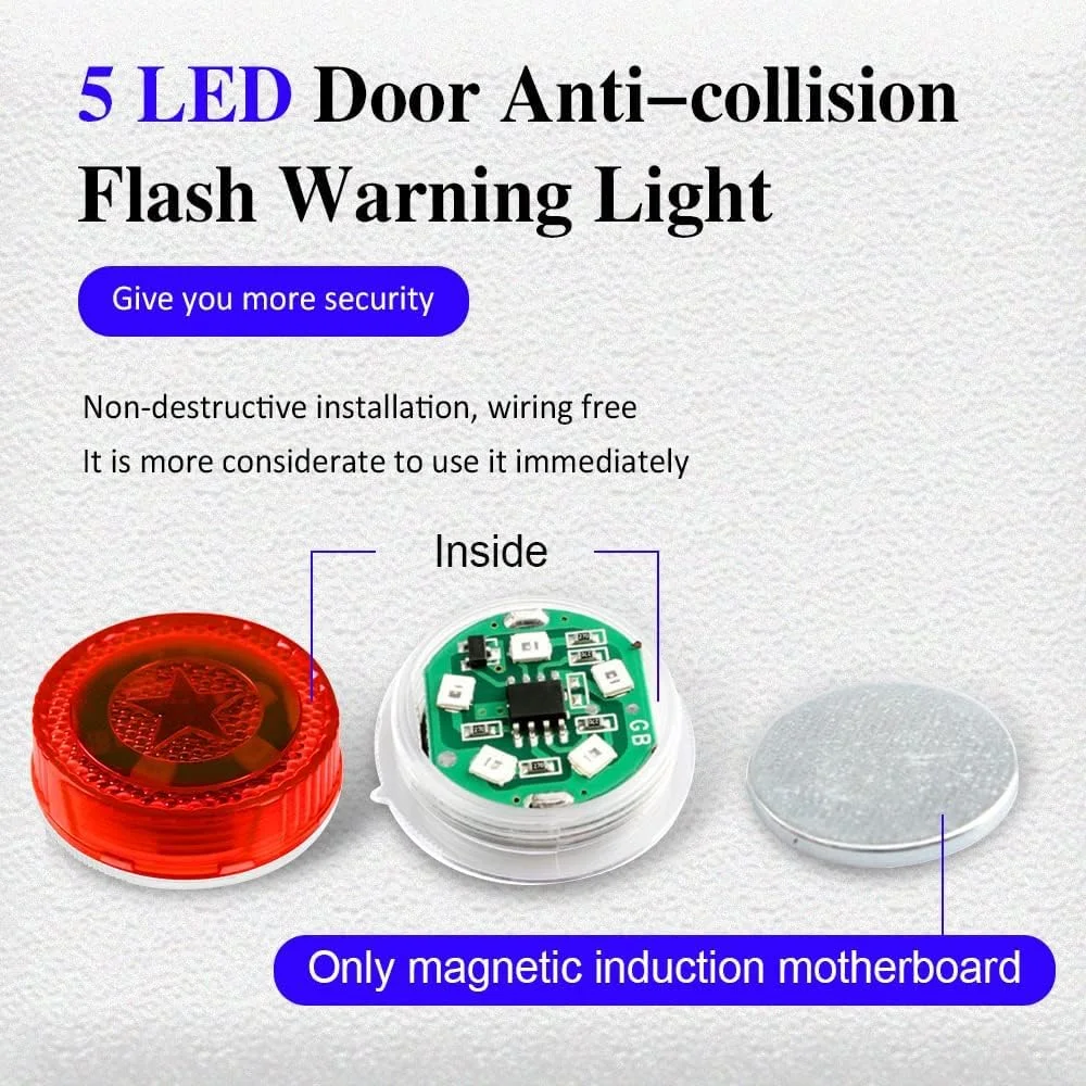 چراغ های هشدار LED درب خودرو بی سیم یونیورسال، چراغ های هشدار درب خودرو، چراغ هشدار ایمنی چشمک زن کنار جاده، طراحی ضد آب، چراغ های بارق برای جلوگیری از برخورد از عقب (قرمز) (4 عدد) چراغ های هشدار LED درب خودرو بی سیم یونیورسال، چراغ های هشدار درب خودرو، چراغ هشدار ایمنی چشمک زن کنار جاده، طراحی ضد آب، چراغ های بارق برای جلوگیری از برخورد از عقب (قرمز) (4 عدد)