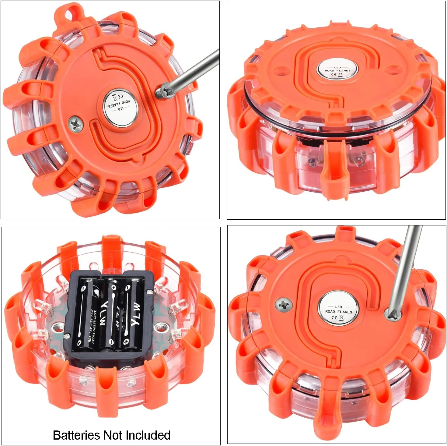 چراغ های خطر جاده ای LED توبفیت، بسته 6 عددی، چراغ های اضطراری، دیسک چراغ هشدار چشمک زن ایمنی کنار جاده با پایه مغناطیسی و قلاب برای ماشین، کامیون، قایق | 9 حالت چشمک زن (باتری شامل نمی شود) (6) چراغ های خطر جاده ای LED توبفیت، بسته 6 عددی، چراغ های اضطراری، دیسک چراغ هشدار چشمک زن ایمنی کنار جاده با پایه مغناطیسی و قلاب برای ماشین، کامیون، قایق | 9 حالت چشمک زن (باتری شامل نمی شود) (6)