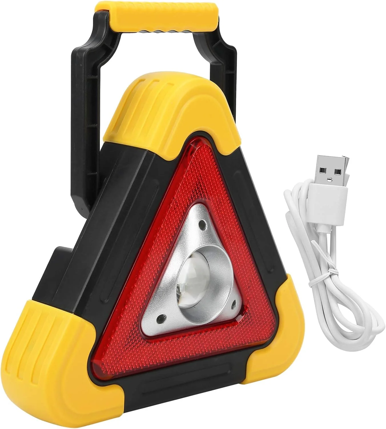 چراغ مثلث هشدار خودرو Walfront، چراغ کار چند منظوره اضطراری قابل شارژ، علامت چشمک زن قابل حمل ایمنی، باتری لیتیومی 5-24 ساعت برای تعمیر خودرو، شرایط اضطراری و طوفان چراغ مثلث هشدار خودرو Walfront، چراغ کار چند منظوره اضطراری قابل شارژ، علامت چشمک زن قابل حمل ایمنی، باتری لیتیومی 5-24 ساعت برای تعمیر خودرو، شرایط اضطراری و طوفان