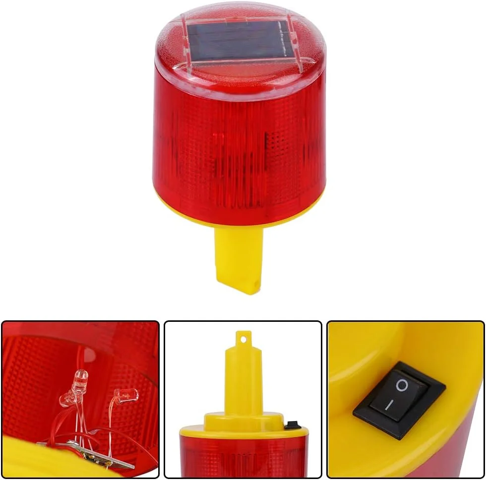 چراغ هشدار اضطراری خورشیدی LED Spacnana، چراغ چشمک زن برای ترافیک جاده ای و قایق، ایمنی ضد آب با برد دید u، 1 عدد چراغ هشدار اضطراری خورشیدی LED Spacnana، چراغ چشمک زن برای ترافیک جاده ای و قایق، ایمنی ضد آب با برد دید u، 1 عدد