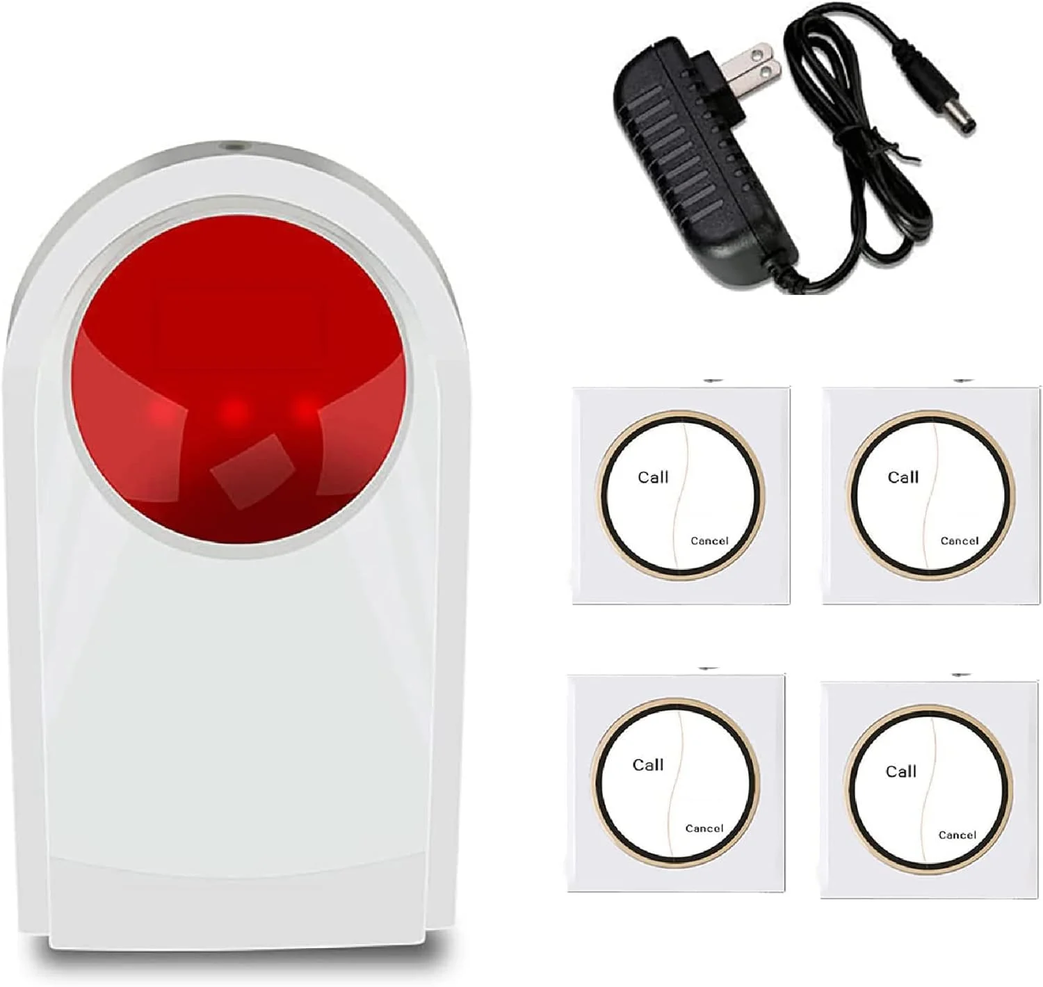 سیستم آلارم دکمه وحشت بی سیم ADORZ - آژیر استروب برای خانه - سیستم هشدار SOS در فضای باز برای امنیت فروشگاه، هتل، جواهرفروشی 85-120dB، 1 آژیر چشمک زن قرمز و 4 دکمه وحشت سیستم آلارم دکمه وحشت بی سیم ADORZ - آژیر استروب برای خانه - سیستم هشدار SOS در فضای باز برای امنیت فروشگاه، هتل، جواهرفروشی 85-120dB، 1 آژیر چشمک زن قرمز و 4 دکمه وحشت