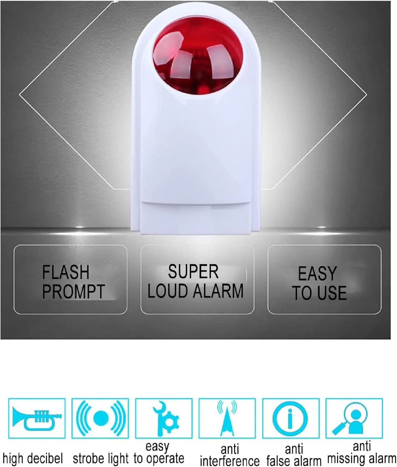 سیستم آلارم دکمه وحشت بی سیم ADORZ - آژیر استروب برای خانه - سیستم هشدار SOS در فضای باز برای امنیت فروشگاه، هتل، جواهرفروشی 85-120dB، 1 آژیر چشمک زن قرمز و 4 دکمه وحشت سیستم آلارم دکمه وحشت بی سیم ADORZ - آژیر استروب برای خانه - سیستم هشدار SOS در فضای باز برای امنیت فروشگاه، هتل، جواهرفروشی 85-120dB، 1 آژیر چشمک زن قرمز و 4 دکمه وحشت