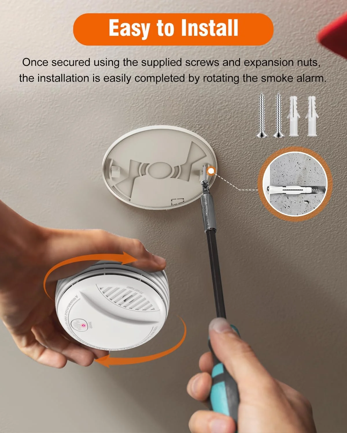 DAYTECH Smoke Alarm, Fire Alarm for Home, Smoke Detector Alarm with LED Indicator & Silence Button, Low-Battery Alert, Conforms to EN14604 Standard, 3Pack DAYTECH Smoke Alarm, Fire Alarm for Home, Smoke Detector Alarm with LED Indicator & Silence Button, Low-Battery Alert, Conforms to EN14604 Standard, 3Pack