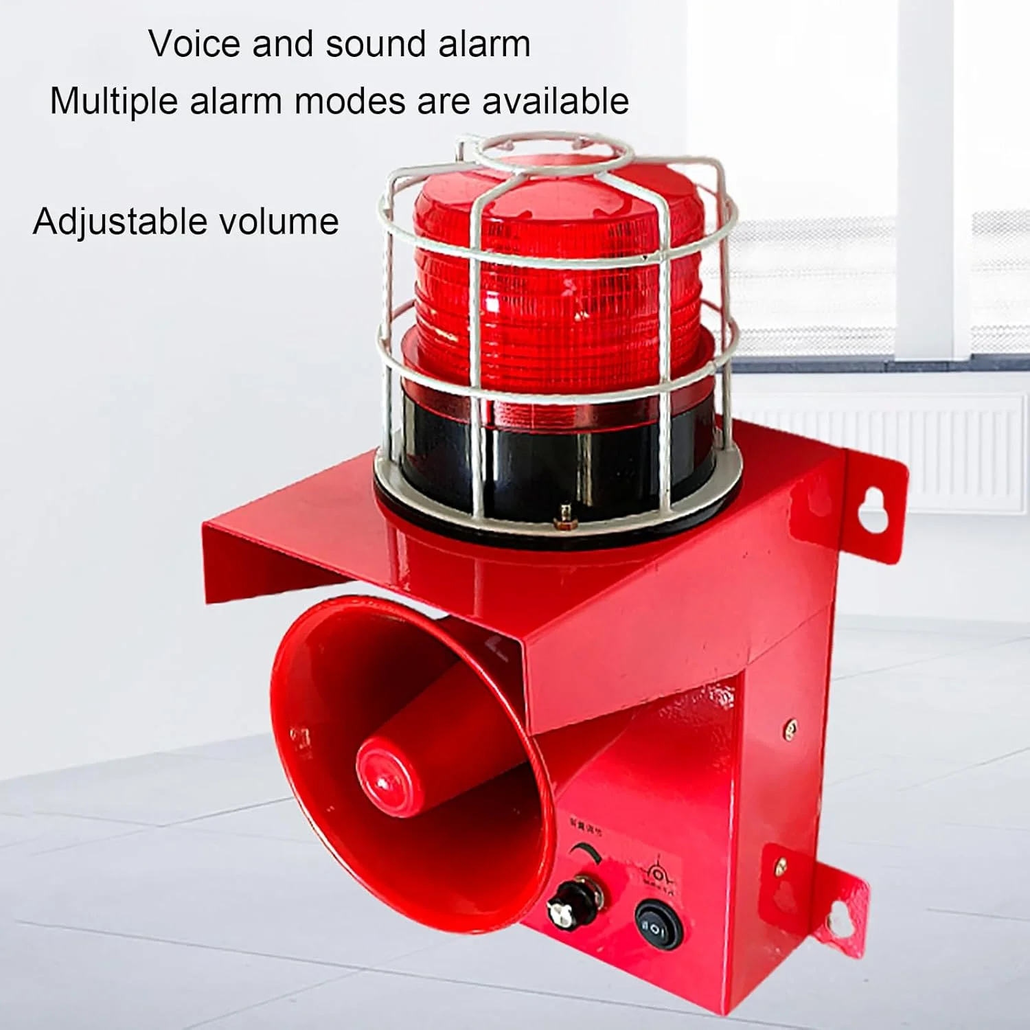 آژیر خطر صوتی و نوری صنعتی، آژیر موتور الکتریکی 120 دسی بل، برج بوق چراغ هشدار امنیتی با چراغ چشمک زن اضطراری، برای خانه، مناطق مسکونی، صنایع آژیر خطر صوتی و نوری صنعتی، آژیر موتور الکتریکی 120 دسی بل، برج بوق چراغ هشدار امنیتی با چراغ چشمک زن اضطراری، برای خانه، مناطق مسکونی، صنایع