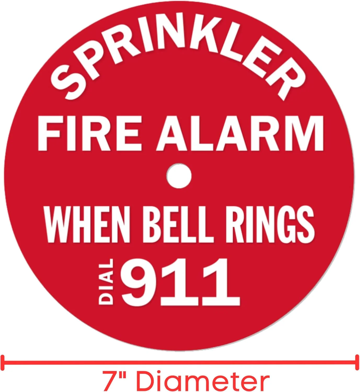 تابلو زنگ هشدار سیستم اطفاء حریق Knupp Co.، گرد 7 اینچی - "زنگ هشدار سیستم اطفاء حریق، هنگام زنگ زدن با 115 تماس بگیرید" - مناسب برای زنگ های اعلام حریق 6 تا 10 اینچی - نصب آسان بر روی پیچ زنگ موجود تابلو زنگ هشدار سیستم اطفاء حریق Knupp Co.، گرد 7 اینچی - "زنگ هشدار سیستم اطفاء حریق، هنگام زنگ زدن با 115 تماس بگیرید" - مناسب برای زنگ های اعلام حریق 6 تا 10 اینچی - نصب آسان بر روی پیچ زنگ موجود
