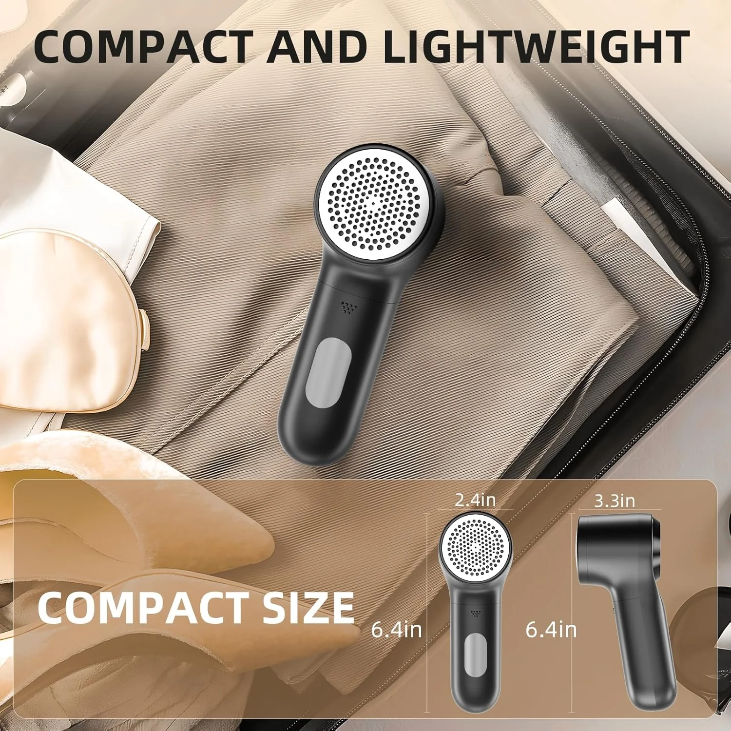 ماشین ریش تراش پارچه Buywoo، پرزگیر برقی، از بین برنده پرز لباس قابل شارژ برای از بین بردن گلوله شدن، با باتری کار می کند، 6 تیغه، 3 سرعته با صفحه نمایش LED برای لباس، اثاثه یا لوازم داخلی، مبلمان، مشکی ماشین ریش تراش پارچه Buywoo، پرزگیر برقی، از بین برنده پرز لباس قابل شارژ برای از بین بردن گلوله شدن، با باتری کار می کند، 6 تیغه، 3 سرعته با صفحه نمایش LED برای لباس، اثاثه یا لوازم داخلی، مبلمان، مشکی