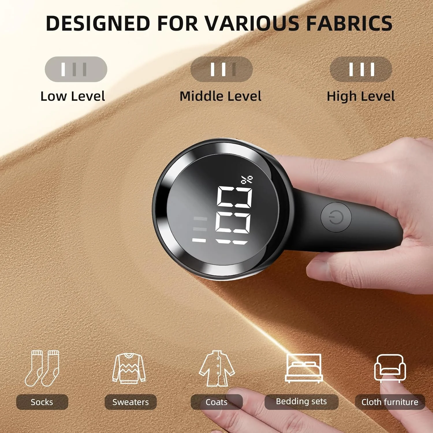 ماشین ریش تراش پارچه Buywoo، پرزگیر برقی، از بین برنده پرز لباس قابل شارژ برای از بین بردن گلوله شدن، با باتری کار می کند، 6 تیغه، 3 سرعته با صفحه نمایش LED برای لباس، اثاثه یا لوازم داخلی، مبلمان، مشکی ماشین ریش تراش پارچه Buywoo، پرزگیر برقی، از بین برنده پرز لباس قابل شارژ برای از بین بردن گلوله شدن، با باتری کار می کند، 6 تیغه، 3 سرعته با صفحه نمایش LED برای لباس، اثاثه یا لوازم داخلی، مبلمان، مشکی