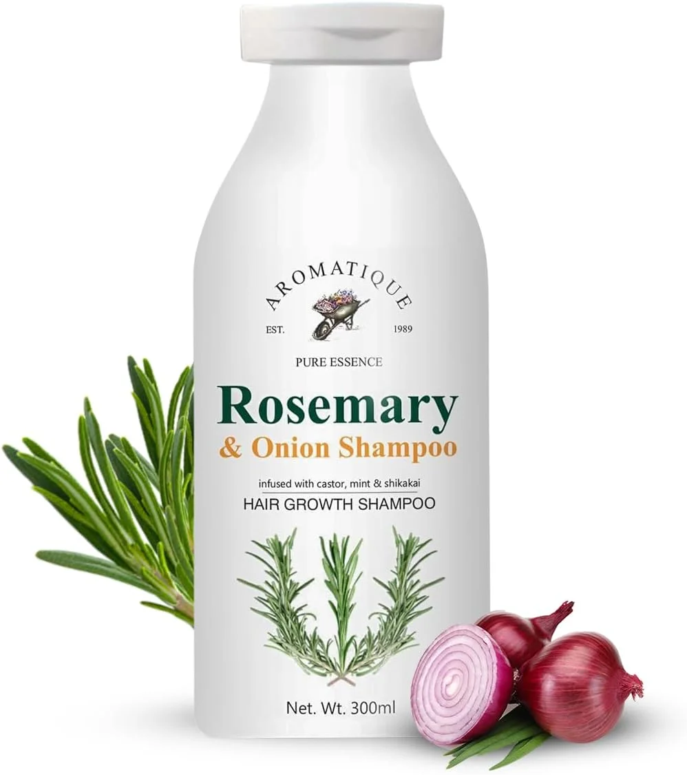شامپو رزماری آروماتیک - شامپو رزماری ۳۰۰ میلی لیتری برای رشد مو و کنترل شوره سر شامپو رزماری آروماتیک - شامپو رزماری ۳۰۰ میلی لیتری برای رشد مو و کنترل شوره سر