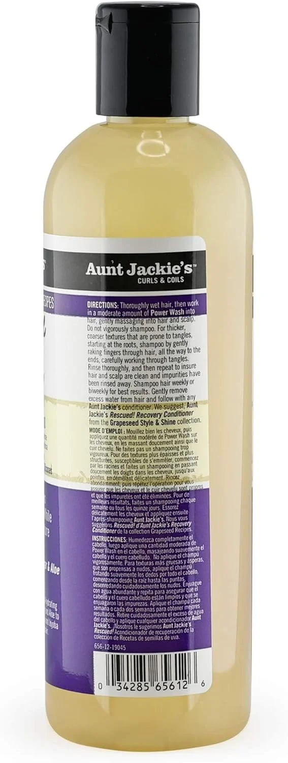 شامپو پاک کننده و مرطوب کننده قوی Aunt Jackie's Power Wash حجم 355 میلی لیتر شامپو پاک کننده و مرطوب کننده قوی Aunt Jackie's Power Wash حجم 355 میلی لیتر