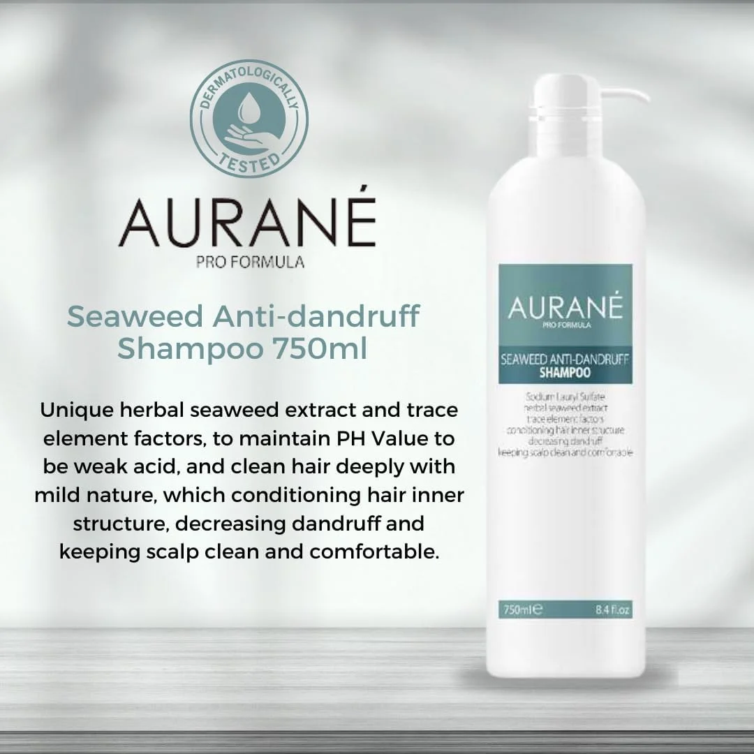 شامپو ضد شوره جلبک دریایی اورانه پرو 750 میلی لیتر - مراقبت حرفه ای مو برای کنترل شوره سر - فرمول تسکین دهنده و طراوت بخش - پاک کننده و تصفیه کننده پوست سر - کمک به کاهش خارش و پوسته پوسته شدن (750 میلی لیتر)