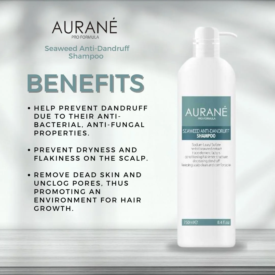 شامپو ضد شوره جلبک دریایی اورانه پرو 750 میلی لیتر - مراقبت حرفه ای مو برای کنترل شوره سر - فرمول تسکین دهنده و طراوت بخش - پاک کننده و تصفیه کننده پوست سر - کمک به کاهش خارش و پوسته پوسته شدن (750 میلی لیتر)