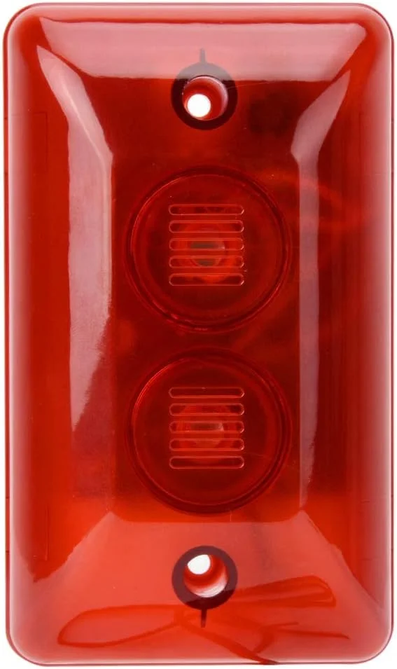 آژیر فلاشر سیم دار 12 ولت، آژیر صدا، چراغ چشمک زن ایمنی، چراغ ال ای دی فلاشر، سیستم دزدگیر