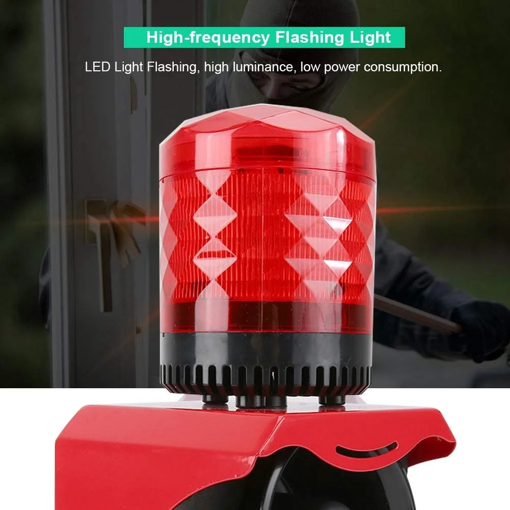 آژیر خطر سیمی 12-24 ولت با نور و صدا، آژیر استروب هشدار دهنده سیستم ایمنی برای آتش نشانی صنعتی و امنیت اضطراری آژیر خطر سیمی 12-24 ولت با نور و صدا، آژیر استروب هشدار دهنده سیستم ایمنی برای آتش نشانی صنعتی و امنیت اضطراری