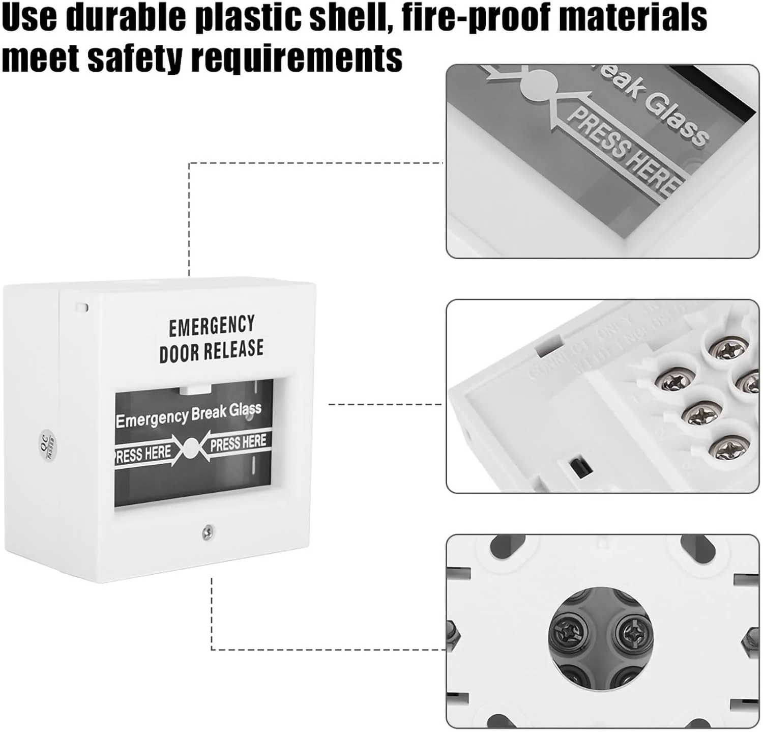 آژیر آتش سوزی XUMIUZIY - دکمه آژیر شیشه ای شکستنی، دکمه آژیر اضطراری، دکمه رهاسازی اضطراری، سوئیچ آژیر اضطراری، برای ارسال سیگنال آژیر آتش سوزی آژیر آتش سوزی XUMIUZIY - دکمه آژیر شیشه ای شکستنی، دکمه آژیر اضطراری، دکمه رهاسازی اضطراری، سوئیچ آژیر اضطراری، برای ارسال سیگنال آژیر آتش سوزی