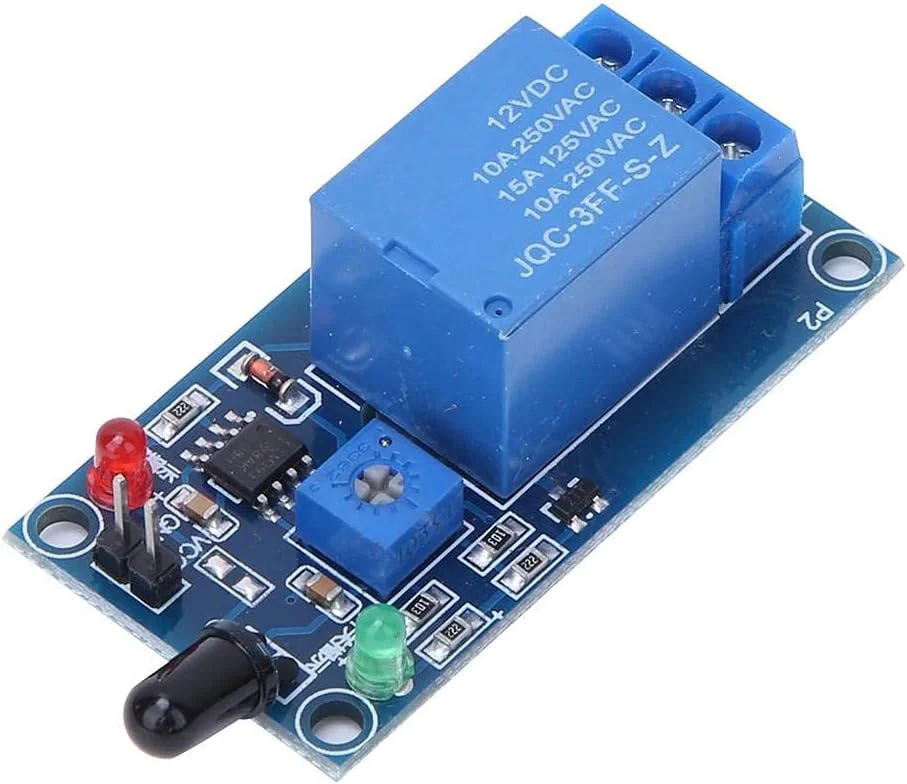 ماژول حسگر تشخیص آتش مادون قرمز 12 ولت DC 760 تا 1100 نانومتر PVC، حساسیت قابل تنظیم، سوئیچ کنترل دوگانه، ماژول رله حسگر شعله برای سیستم اعلام حریق ماژول حسگر تشخیص آتش مادون قرمز 12 ولت DC 760 تا 1100 نانومتر PVC، حساسیت قابل تنظیم، سوئیچ کنترل دوگانه، ماژول رله حسگر شعله برای سیستم اعلام حریق