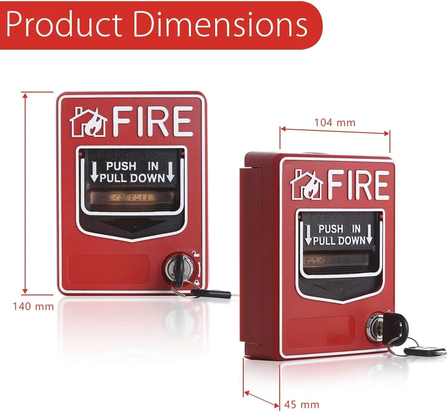 ایستگاه آلارم اضطراری Tokatuker، نقطه تماس دستی دوگانه معمولی، دکمه آلارم آتش نشانی، دکمه وحشت SOS، سوئیچ برای آژیر یا پنل آلارم ایستگاه آلارم اضطراری Tokatuker، نقطه تماس دستی دوگانه معمولی، دکمه آلارم آتش نشانی، دکمه وحشت SOS، سوئیچ برای آژیر یا پنل آلارم