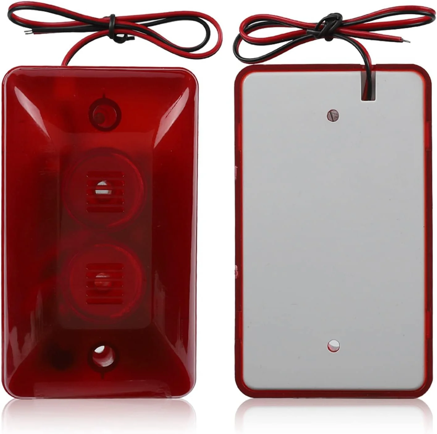 آژیر استروب سیمی Sonew 12V 15W، سیستم دزدگیر محافظ، آژیر صوتی چراغ قرمز چشمک زن 120dB برای امنیت خانه آژیر استروب سیمی Sonew 12V 15W، سیستم دزدگیر محافظ، آژیر صوتی چراغ قرمز چشمک زن 120dB برای امنیت خانه