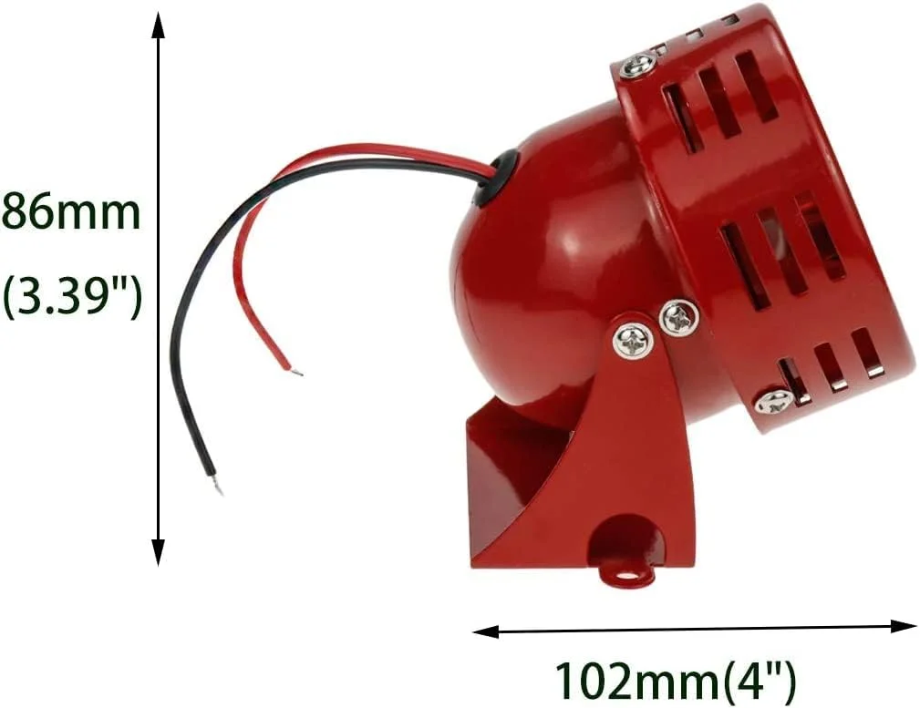 آژیر موتوردار RACO، آژیر دیواری، مناسب برای کارخانه، ماشین حمل و نقل، مینی بوق اعلام حریق MS-190 (DC - 12 ولت) آژیر موتوردار RACO، آژیر دیواری، مناسب برای کارخانه، ماشین حمل و نقل، مینی بوق اعلام حریق MS-190 (DC - 12 ولت)