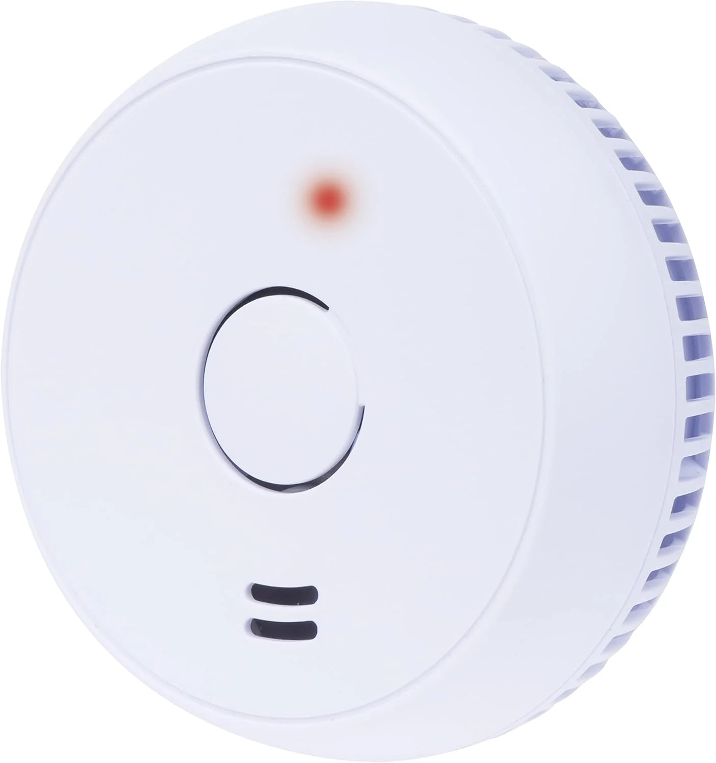 آشکارساز دود/آتش EMOS برای نصب روی دیوار، سنسور فوتوالکتریک، سیگنال صوتی 85 دسی بل، پیام هشدار LED نوری، عمر 10 سال، باتری 9 ولت