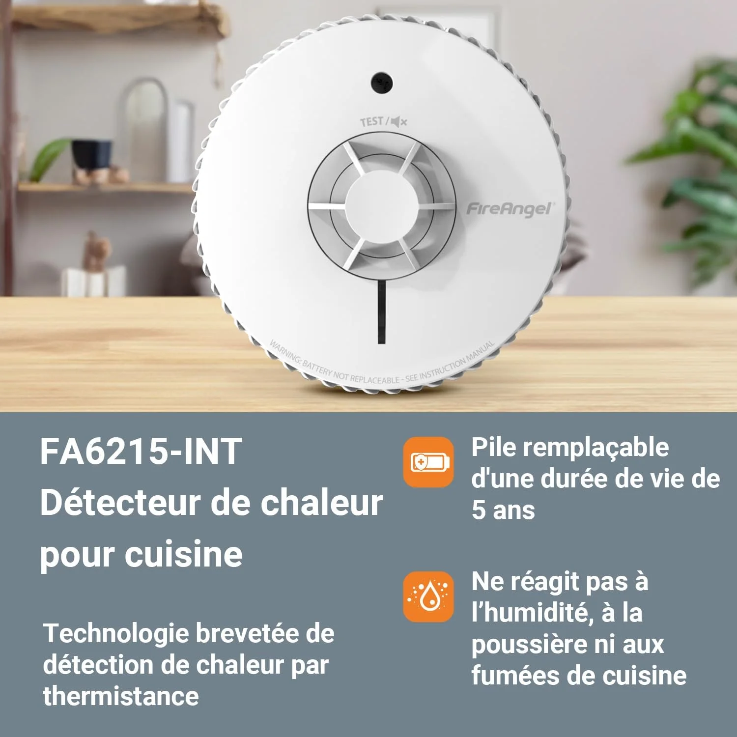 آشکارساز حرارتی Fireangel Fire Angel FA6215-INT (جایگزین HT-630، نسل جدید) با باتری های 5 ساله قابل تعویض آشکارساز حرارتی Fireangel Fire Angel FA6215-INT (جایگزین HT-630، نسل جدید) با باتری های 5 ساله قابل تعویض
