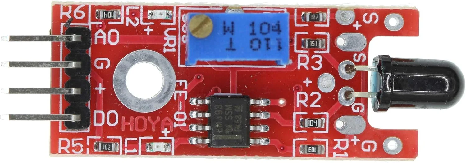مجموعه 3 عددی ماژول سنسور شعله HUABAN KY-026، سنسور مادون قرمز برای تشخیص دما