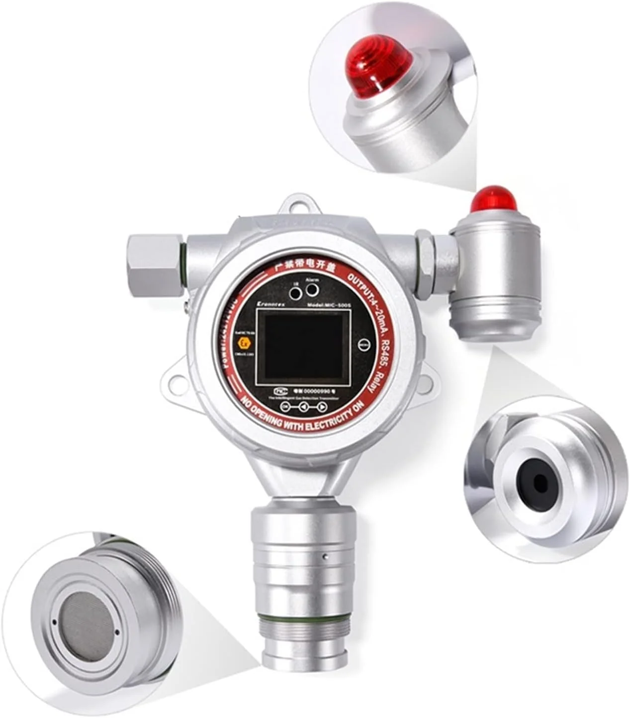 دستگاه تشخیص گاز فسفین ثابت JIKWME، با آلارم های صوتی و تصویری، محدوده 0-10ppm، 0-100ppm، 0-1000ppm، 0-4000ppm، آلارم با صدای بلند و صفحه نمایش دیجیتال LCD (0-100ppm) دستگاه تشخیص گاز فسفین ثابت JIKWME، با آلارم های صوتی و تصویری، محدوده 0-10ppm، 0-100ppm، 0-1000ppm، 0-4000ppm، آلارم با صدای بلند و صفحه نمایش دیجیتال LCD (0-100ppm)