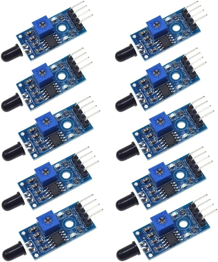 ماژول سنسور شعله مادون قرمز Reland Sun، 10 عددی، آشکارساز تشخیص دما ماژول سنسور شعله مادون قرمز Reland Sun، 10 عددی، آشکارساز تشخیص دما