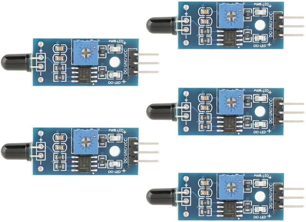 ماژول حسگر شعله مادون قرمز هوشمند AUTO، بسته 5 عددی ماژول حسگر شعله مادون قرمز هوشمند AUTO، بسته 5 عددی