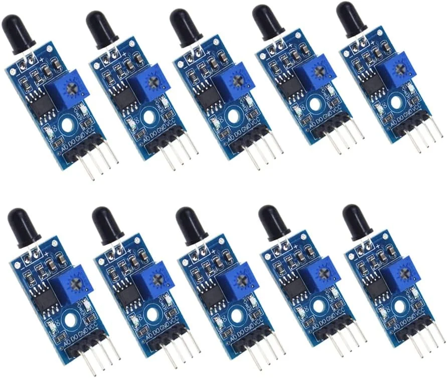 ماژول سنسور شعله مادون قرمز Reland Sun، 10 عددی، آشکارساز تشخیص دما ماژول سنسور شعله مادون قرمز Reland Sun، 10 عددی، آشکارساز تشخیص دما