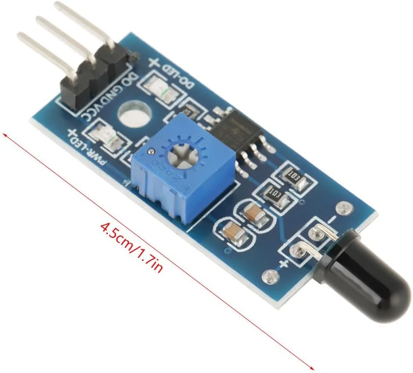 ماژول حسگر شعله مادون قرمز هوشمند AUTO، بسته 5 عددی ماژول حسگر شعله مادون قرمز هوشمند AUTO، بسته 5 عددی