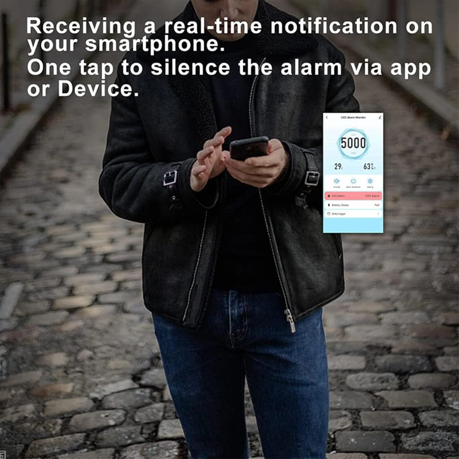 دستگاه سنجش کیفیت هوا 5 در 1 با صفحه نمایش بزرگ 5 ولت، کاربری آسان، بدنه مقاوم در برابر شعله سفید، قابل حمل برای کمپینگ