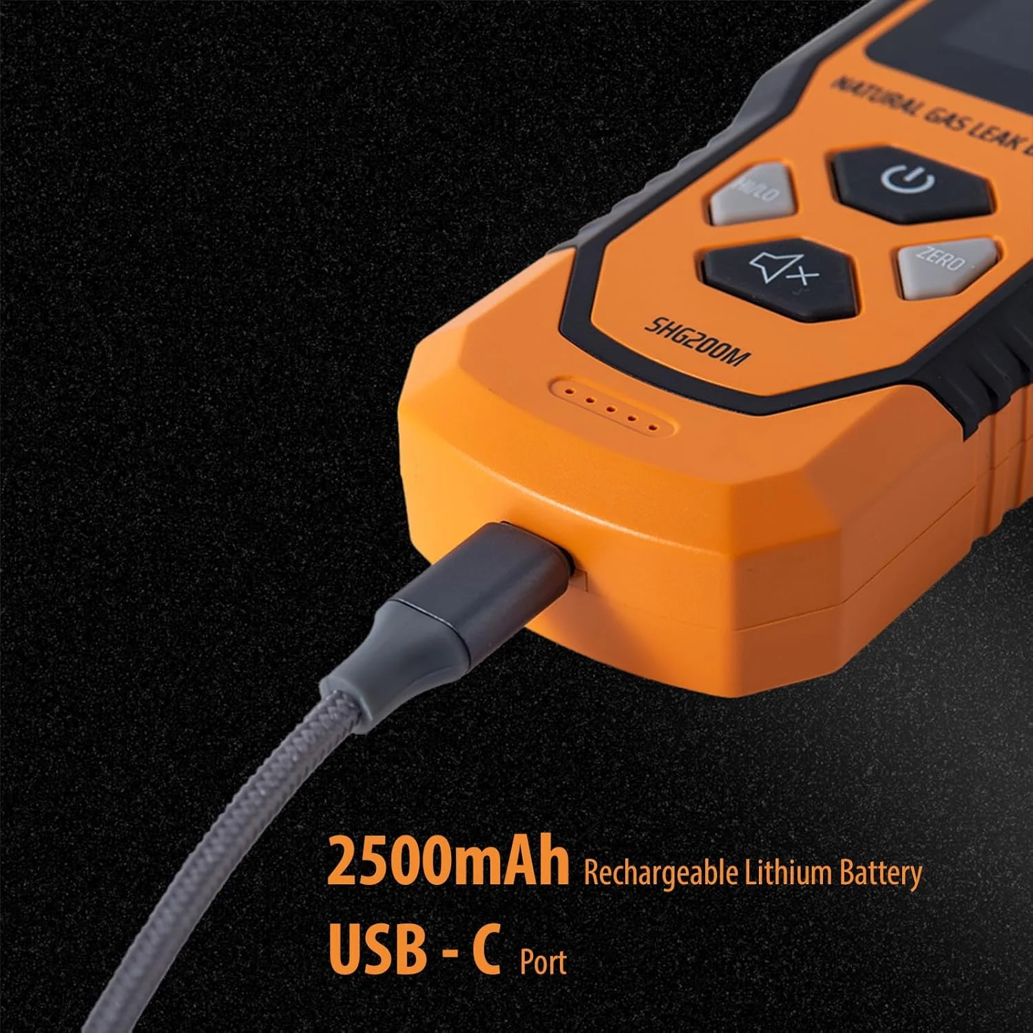 دستگاه تشخیص گاز قابل حمل SENSYX، تستر گاز طبیعی قابل شارژ، ردیاب گازهای قابل اشتعال پروپان متان (مدل SHG200M) دستگاه تشخیص گاز قابل حمل SENSYX، تستر گاز طبیعی قابل شارژ، ردیاب گازهای قابل اشتعال پروپان متان (مدل SHG200M)