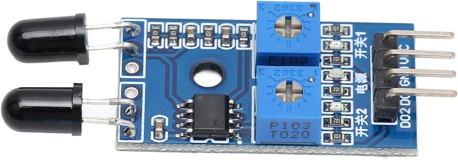 ماژول سنسور شعله IR، برد سنسور تشخیص آتش دو طرفه با ولتاژ گسترده LM393، تشخیص طول موج از 760 نانومتر تا 1100 نانومتر