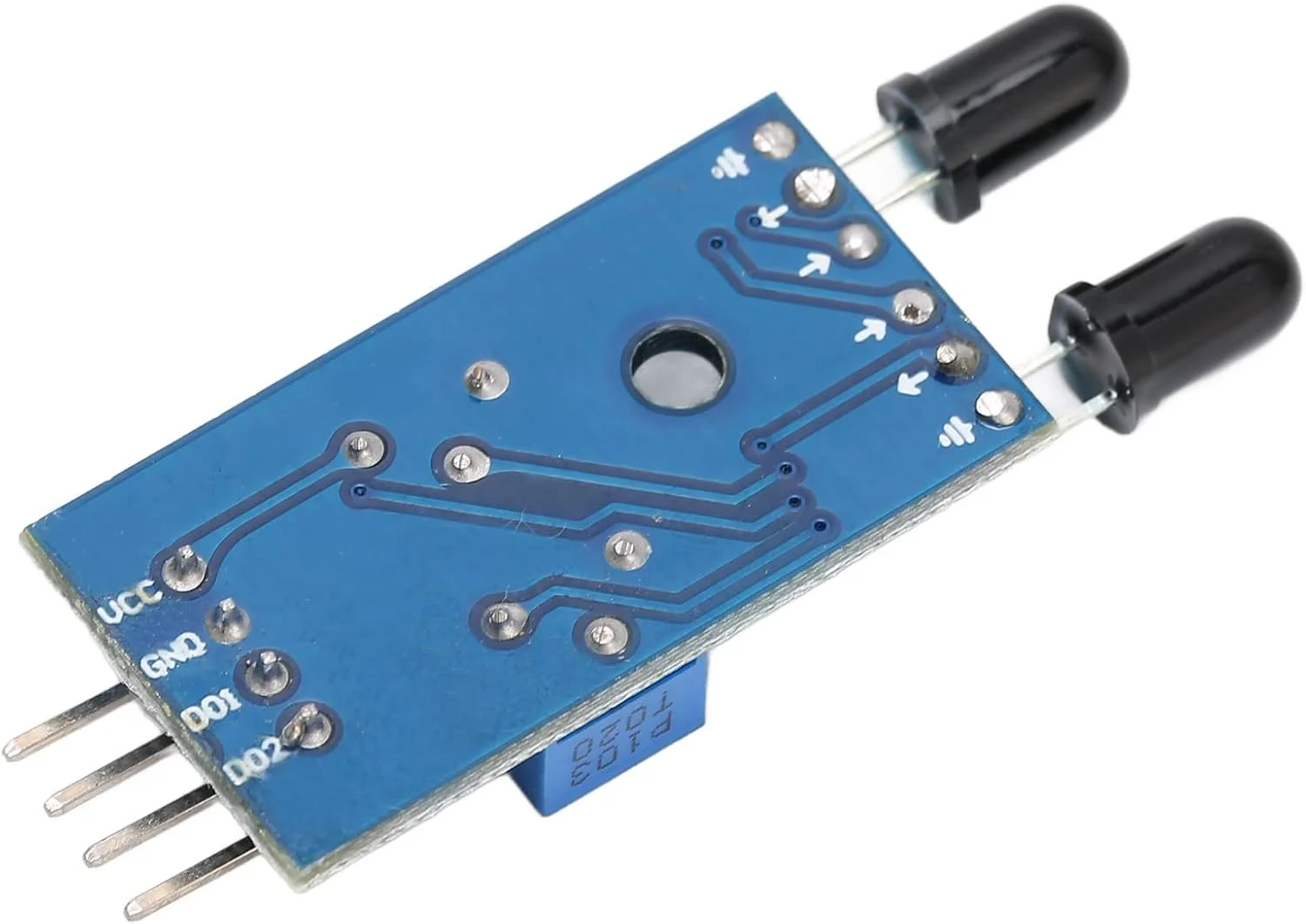 ماژول سنسور شعله IR، برد سنسور تشخیص آتش دو طرفه با ولتاژ گسترده LM393، تشخیص طول موج از 760 نانومتر تا 1100 نانومتر