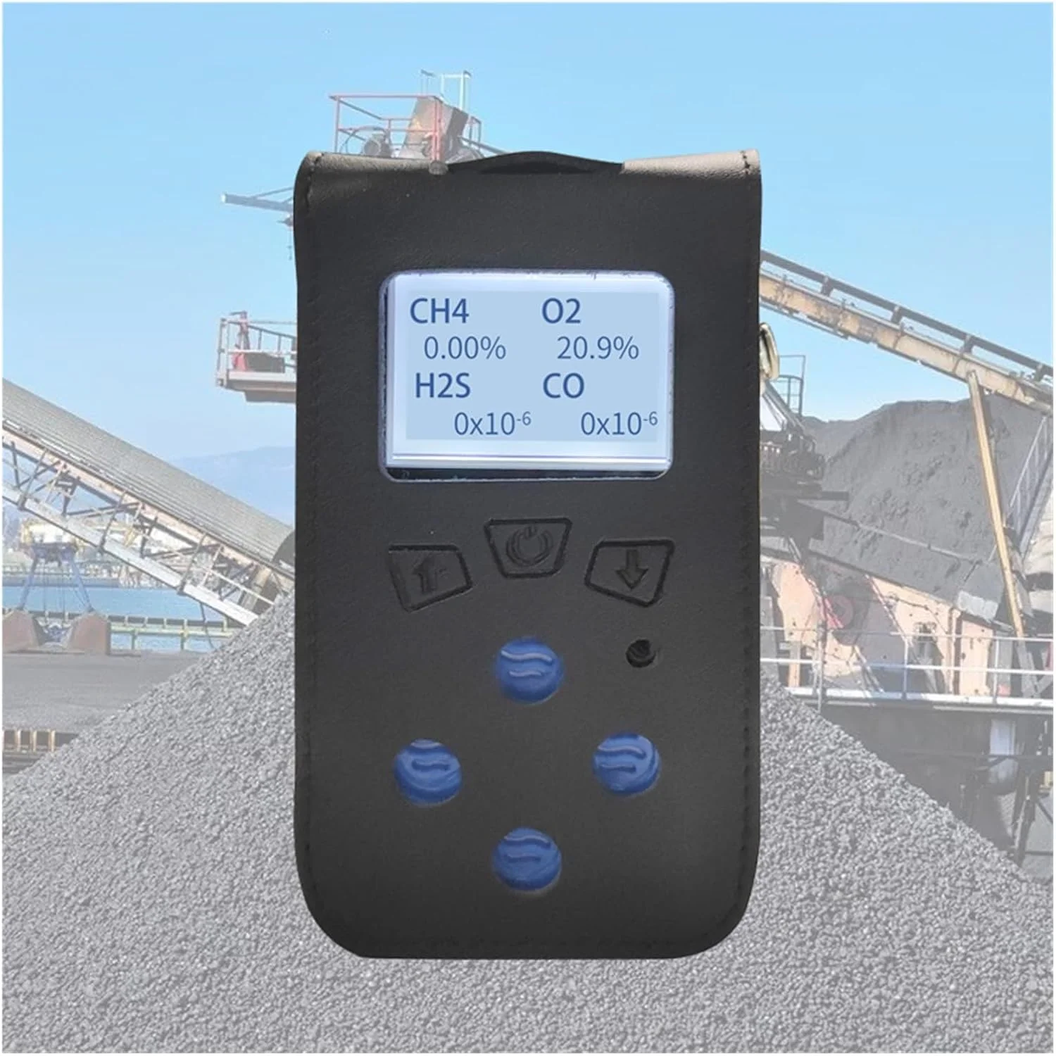 آنالایزر دی اکسید گوگرد قابل حمل، آشکارساز گاز تامین کننده طلایی، آشکارساز گاز مورد استفاده در معدن با نمایشگر نور پس زمینه