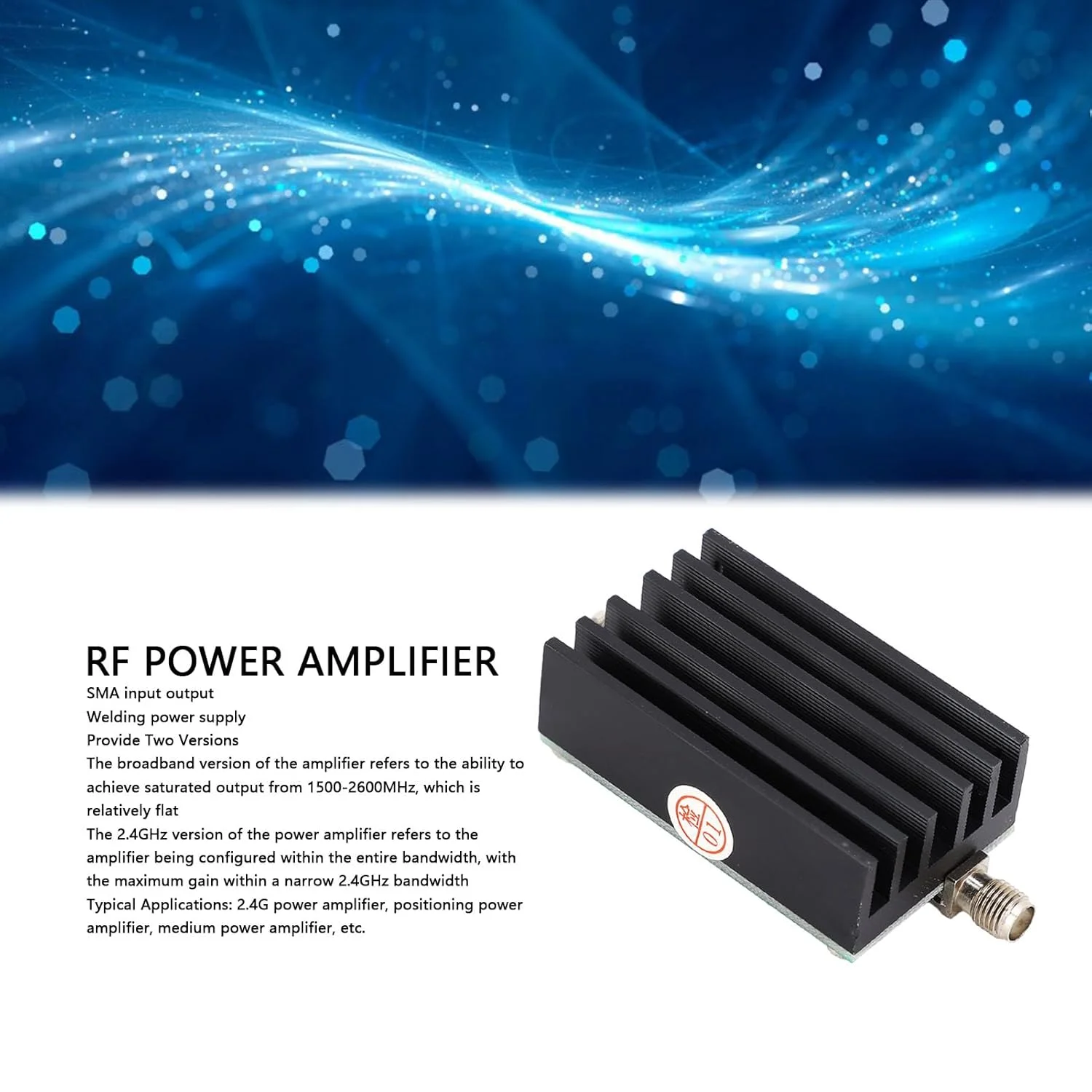 تقویت کننده توان RF مدل RF2126، فرکانس 1500-2600 مگاهرتز، 2.4G، توان 1 وات، آشکارساز لگاریتمی، تقویت کننده فرستنده تصویر، برد دو طرفه با هیت سینک برای رادیو FM